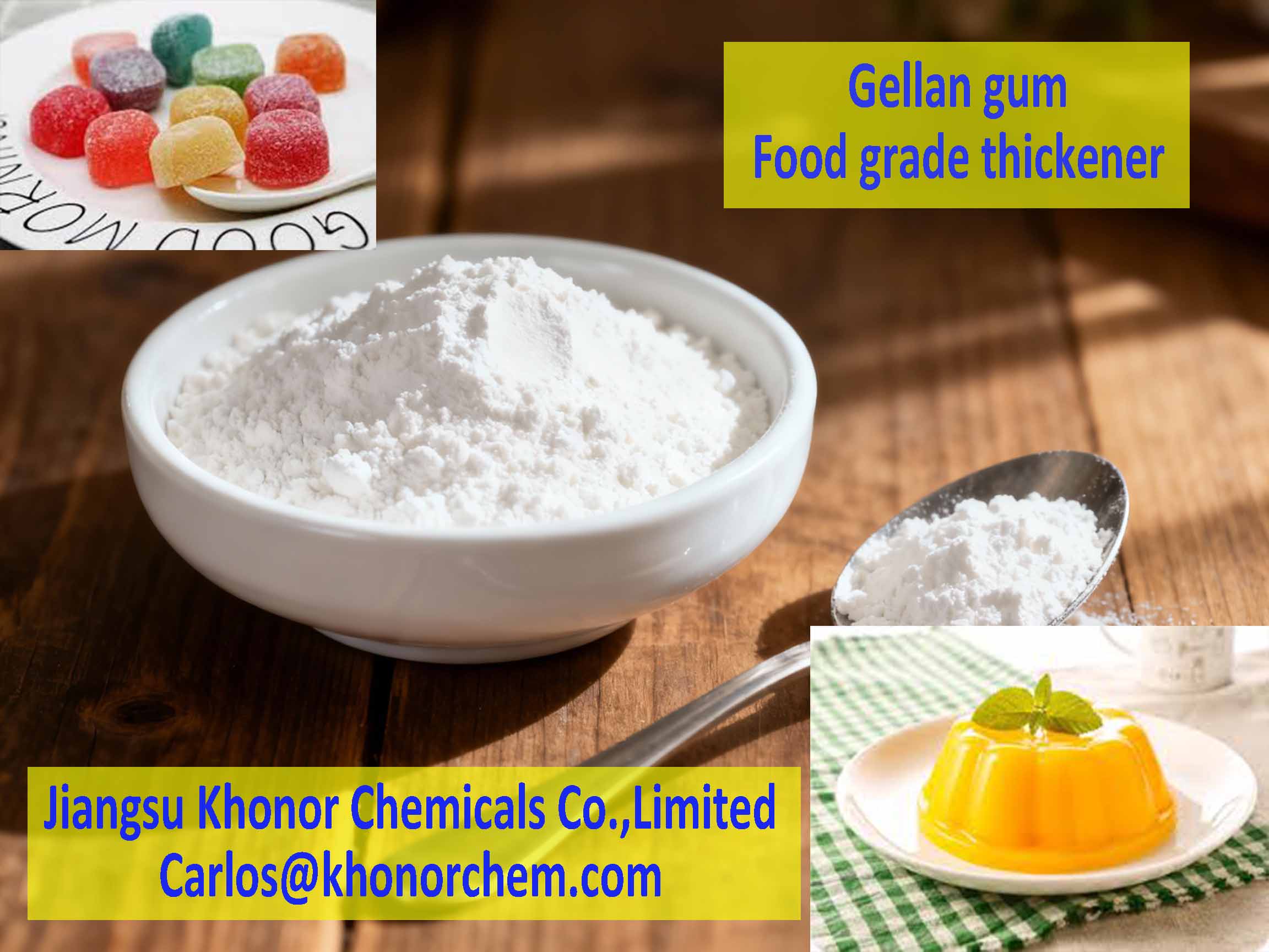 Gellan Gum – High-Quality Food Grade Gelling Agent Supplier | Jiangsu Khonor Chemicals Co., Limited