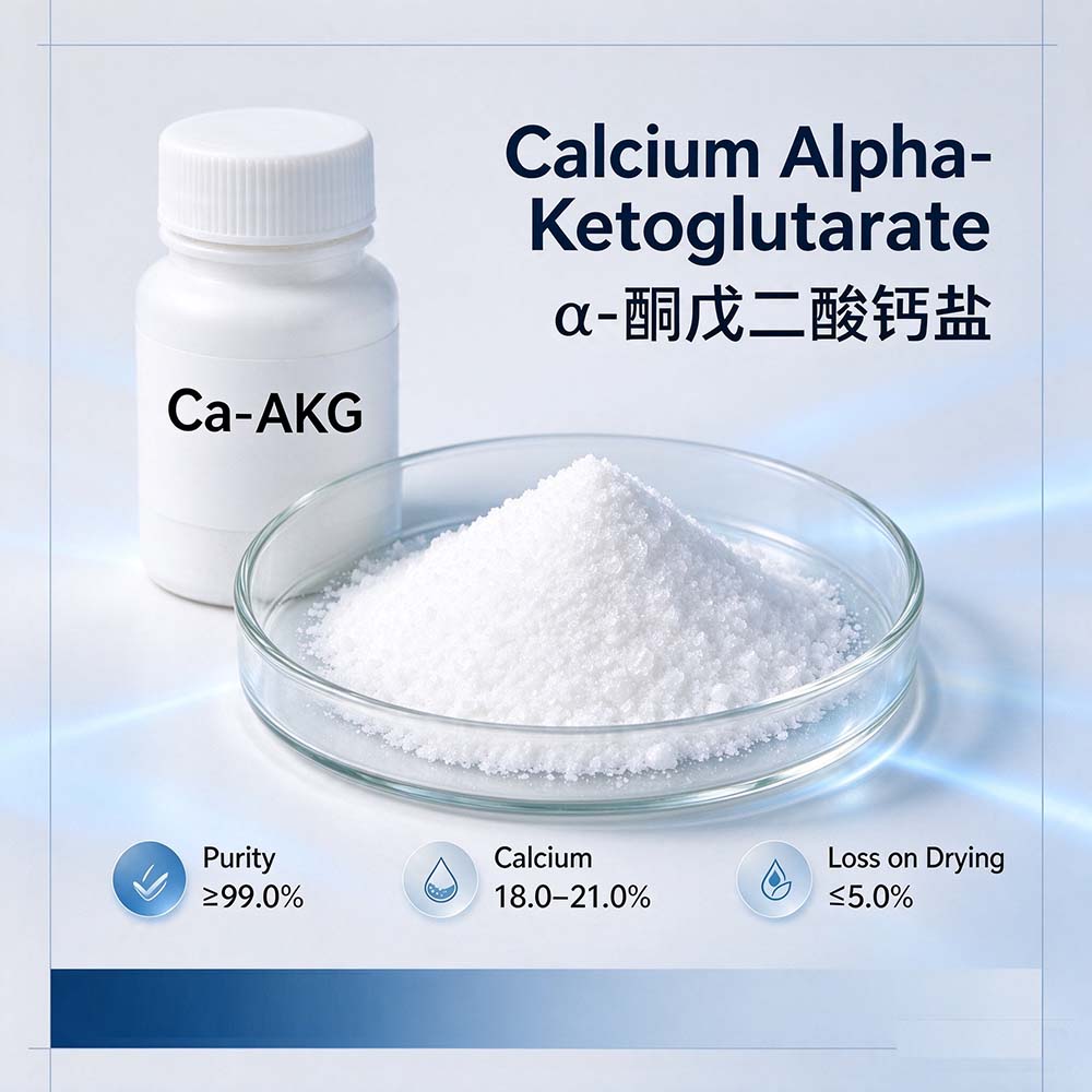 Calcium Alpha-Ketoglutarate Monohydrate (AKG-Ca) Supplier | Khonor Chemicals